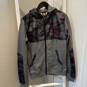 Defqon Gray and Camo Zipup